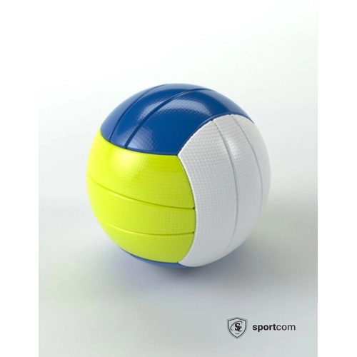 image du produit Ballon de Volleyball avec panneaux blancs, jaunes et bleux