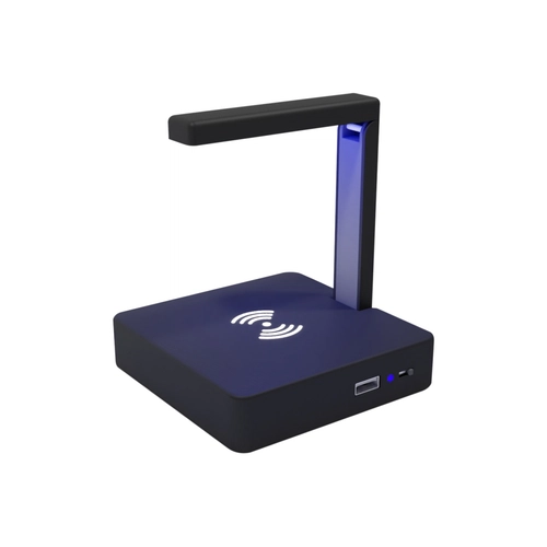 image du produit Base UV avec chargeur induction 10W pliable, logo lumineux