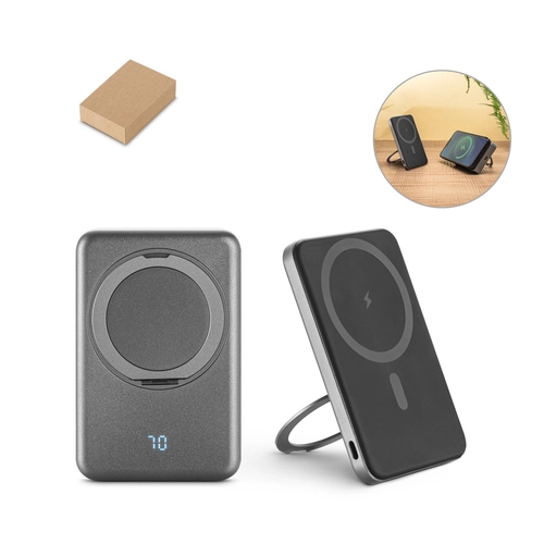 image du produit Batterie nomade magnétique de 5 000 mAh avec chargeur sans fil ultrarapide de 15 W