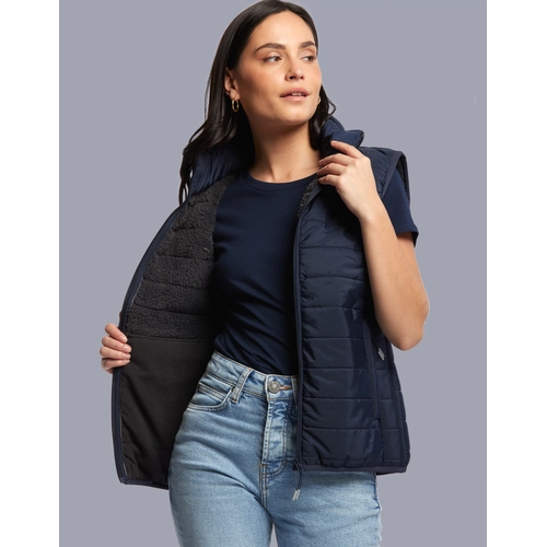 image du produit Bodywarmer Femme à doublure Sherpa - Doudoune sans manches 