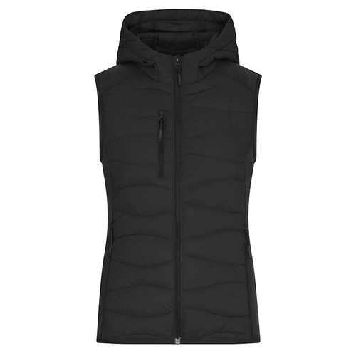 image du produit Bodywarmer matelassé Femme avec capuche - fermeture YKK