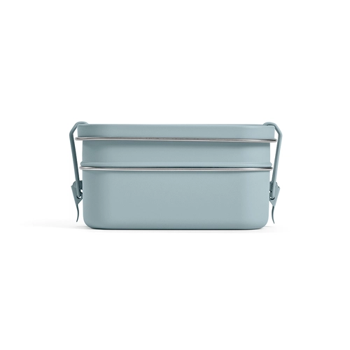 image du produit Boîte à déjeuner deux compartiments 1240 ml - Lunchbox avec fermeture boucles latérales