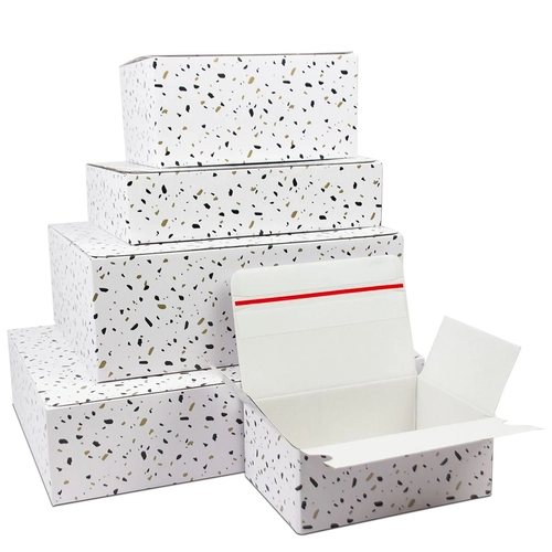 image du produit Boîtes cadeaux confetti avec bande adhésive