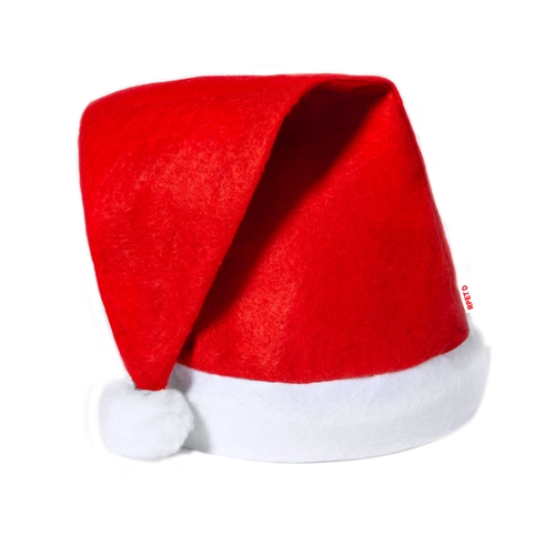 image du produit Bonnet de Noël en RPET avec pompon blanc