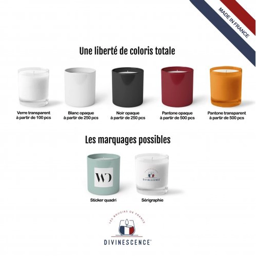 image du produit Bougie Made In France à la cire végétale - combustion 10 heures