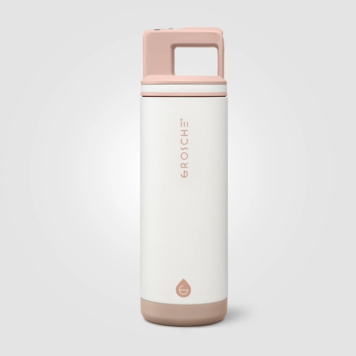 image du produit Bouteille acier inoxydable, paille amovible - 590 ml