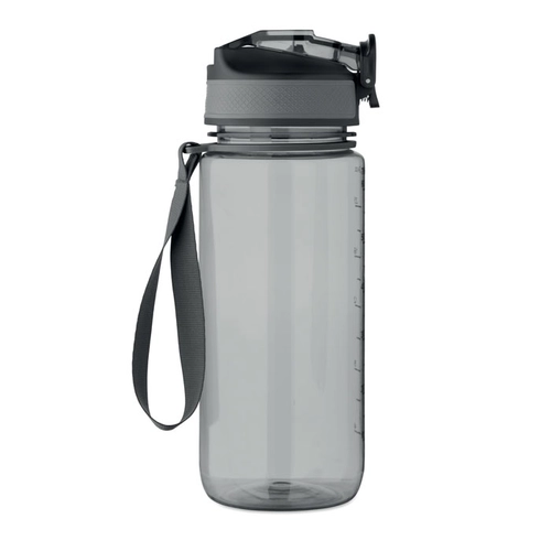 image du produit Bouteille de sport motivante en RPET avec paille intégrée