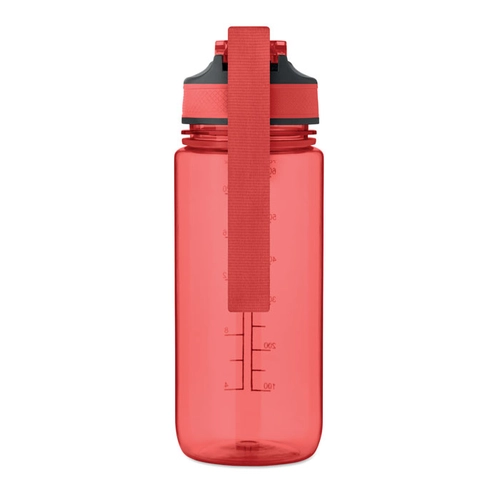 image du produit Bouteille de sport motivante en RPET avec paille intégrée