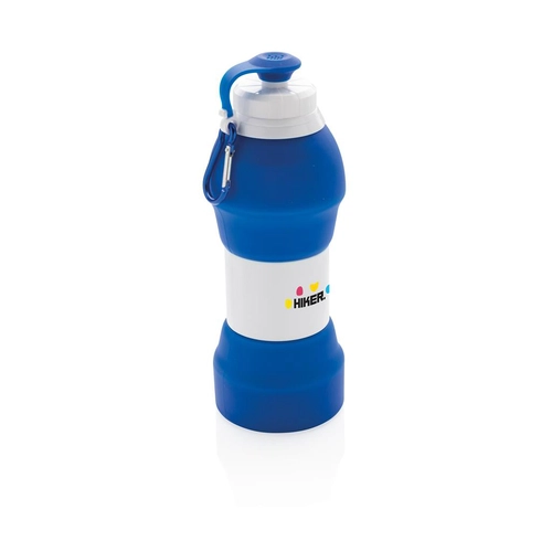 image du produit Bouteille de sport pliable isotherme en silicone 580 ml