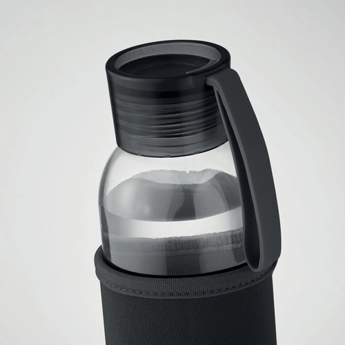 image du produit Bouteille en verre 500 ml avec pochette néoprène - anti fuite