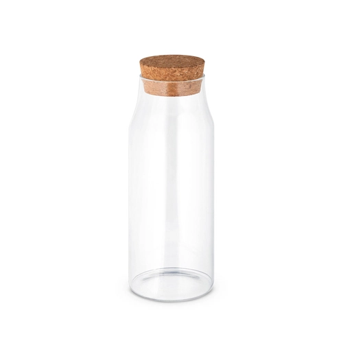 image du produit Bouteille en verre avec couvercle en liège - Carafe 1 litre