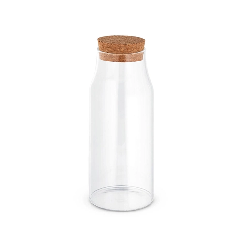 image du produit Bouteille en verre avec couvercle en liège - Carafe 800 ml