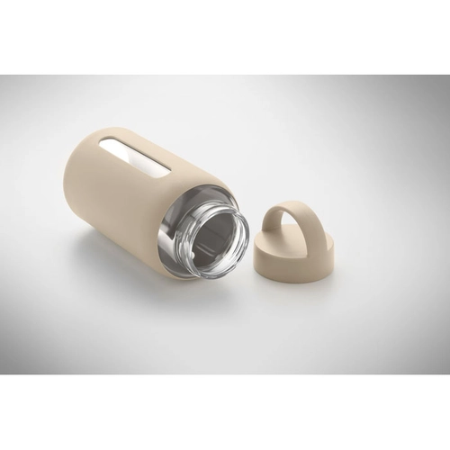 image du produit Bouteille en verre borosilicate de haute qualité avec pochette en silicone