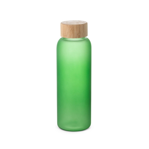 image du produit Bouteille en verre borosilicate opaque, couvercle en bambou