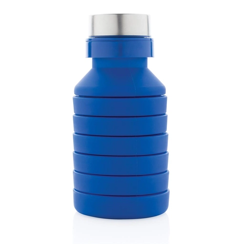 image du produit Bouteille pliable en silicone 550 ml, étanche avec couvercle