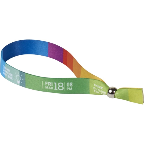 image du produit Bracelet coloré avec fermeture amovible - marquage sublimation