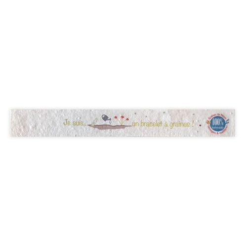 image du produit Bracelet en papier de graines 100% biodégradable