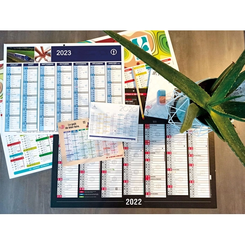 image du produit Calendrier bancaire 2025  sur-mesure - 100% personnalisable