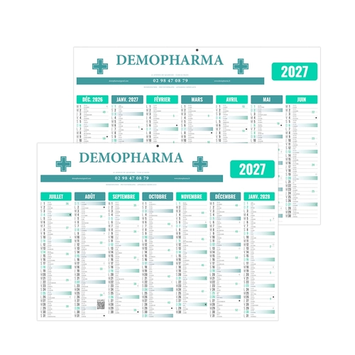 image du produit Calendrier bancaire personnalisé pas cher gamme éco