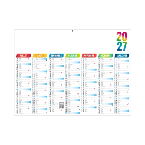 image du produit Calendrier bancaire publicitaire aux couleurs vives