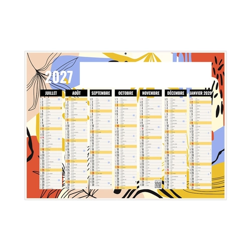 image du produit Calendrier bancaire publicitaire graphisme féminin - 7 mois par face
