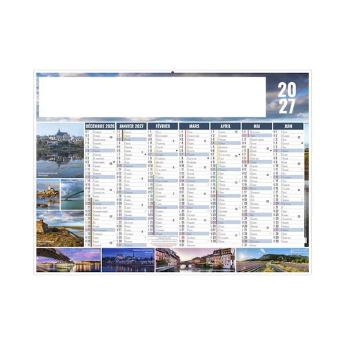 image du produit Calendrier bancaire publicitaire paysage de France