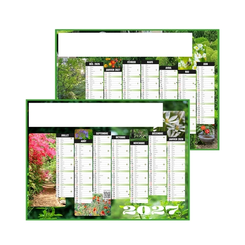 image du produit Calendrier bancaire publicitaire spécial jardin
