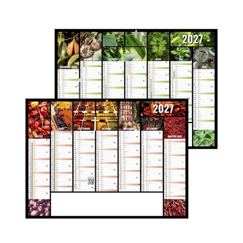 image du produit Calendrier bancaire publicitaire thème des épices
