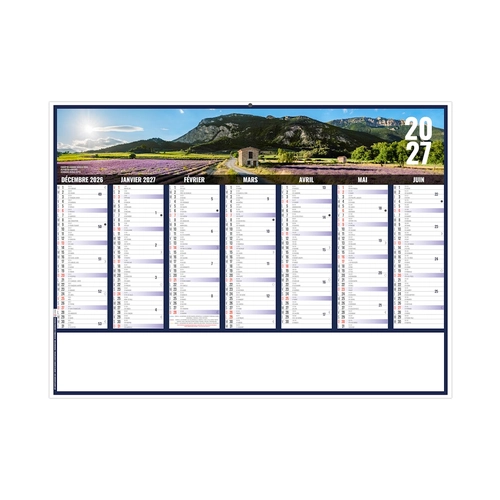 image du produit Calendrier bancaire publicitaire vues panoramiques Auvergne rhone alpes