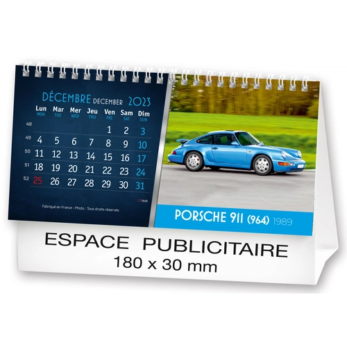 image du produit Calendrier chevalet 2025  AUTOS DE LEGENDE 21 x 15 cm - 13 feuillets