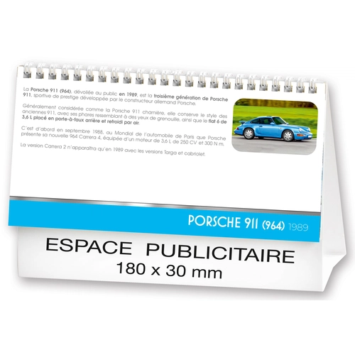 image du produit Calendrier chevalet 2025  AUTOS DE LEGENDE 21 x 15 cm - 13 feuillets