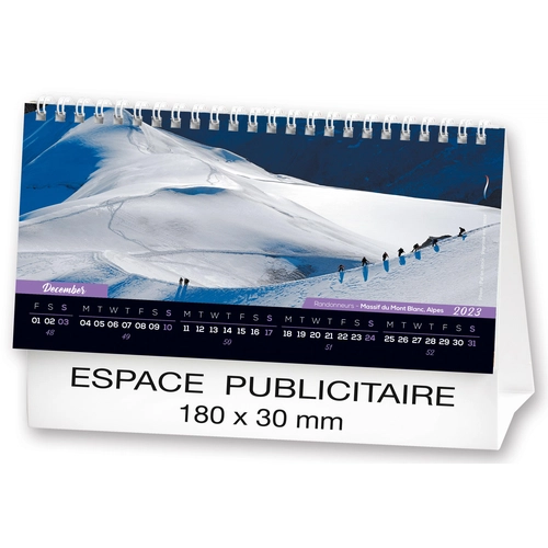 image du produit Calendrier chevalet 2025  MONTAGNE DE FRANCE 21 x 15 cm - 13 feuillets