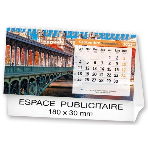 image du produit Calendrier chevalet 2025  PAYSAGES DE FRANCE 21 x 15 cm - 13 feuillets