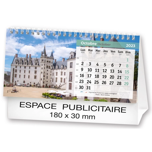 image du produit Calendrier chevalet 2025  PAYSAGES DE FRANCE 21 x 15 cm - 13 feuillets