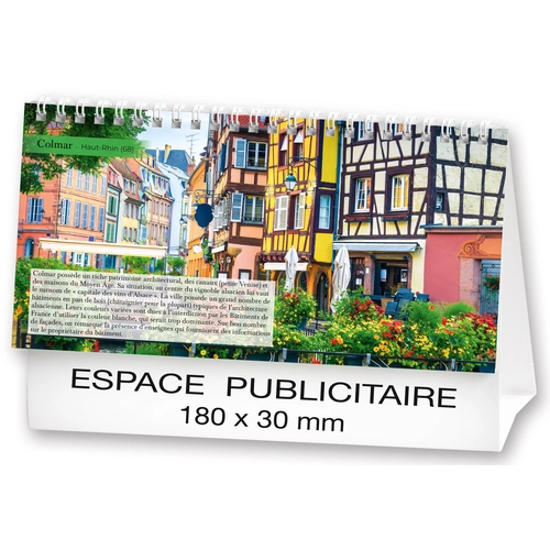 image du produit Calendrier chevalet 2025  PAYSAGES DE FRANCE 21 x 15 cm - 13 feuillets
