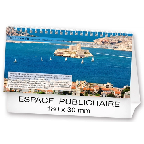 image du produit Calendrier chevalet 2025  PAYSAGES DE FRANCE 21 x 15 cm - 13 feuillets