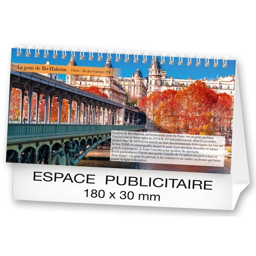 image du produit Calendrier chevalet 2025  PAYSAGES DE FRANCE 21 x 15 cm - 13 feuillets