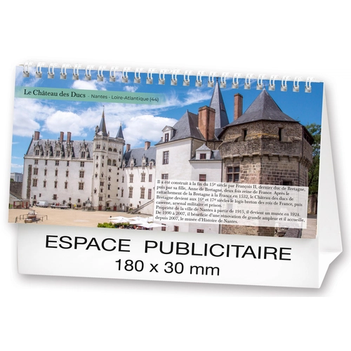 image du produit Calendrier chevalet 2025  PAYSAGES DE FRANCE 21 x 15 cm - 13 feuillets