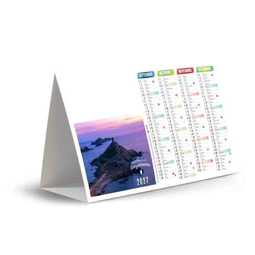 image du produit Calendrier chevalet publicitaire de comptoir tryptique Corse