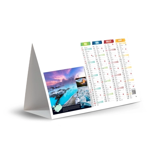 image du produit Calendrier chevalet publicitaire de comptoir tryptique Thermal
