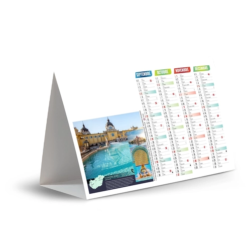 image du produit Calendrier chevalet publicitaire de comptoir tryptique Thermal