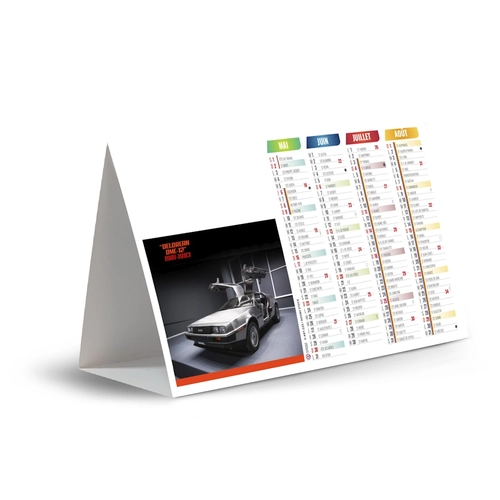 image du produit Calendrier chevalet publicitaire de comptoir tryptique Voitures