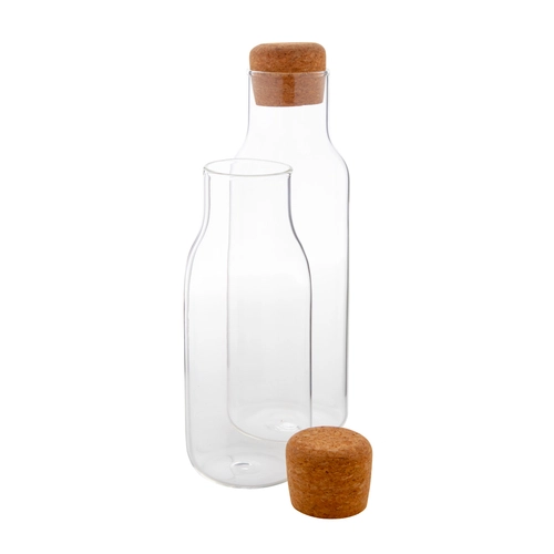 image du produit Carafe à eau en verre borosilicate 600 ml - couvercle en liège