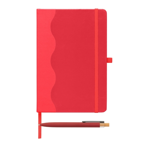 image du produit Carnet à motif vagues et stylo - A5