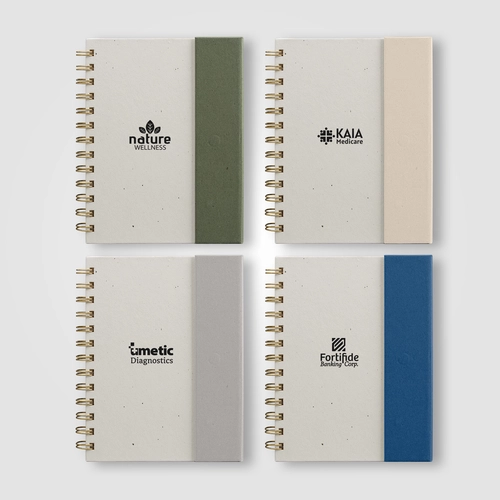 image du produit Carnet à spirales avec notes adhésives - B6