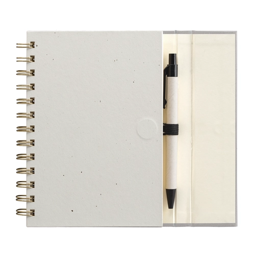 image du produit Carnet à spirales avec notes adhésives - B6