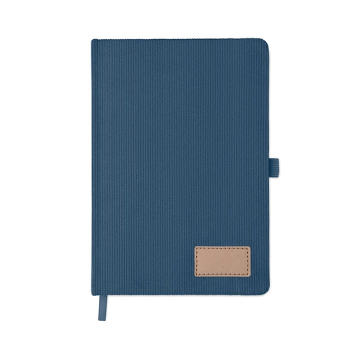 image du produit Carnet A5 avec couverture rigide en velours côtelé de polyester RPET 