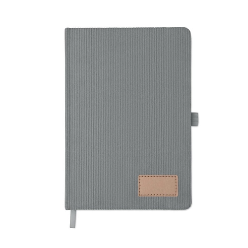image du produit Carnet A5 avec couverture rigide en velours côtelé de polyester RPET 