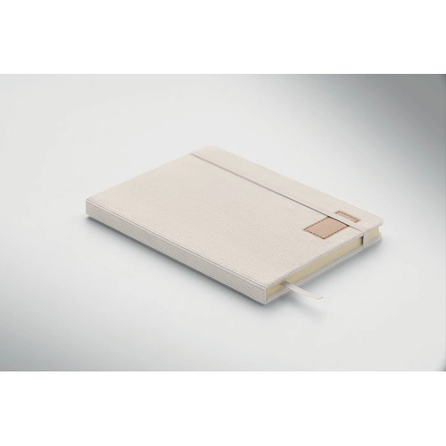 image du produit Carnet A5 avec couverture rigide en velours côtelé de polyester RPET 