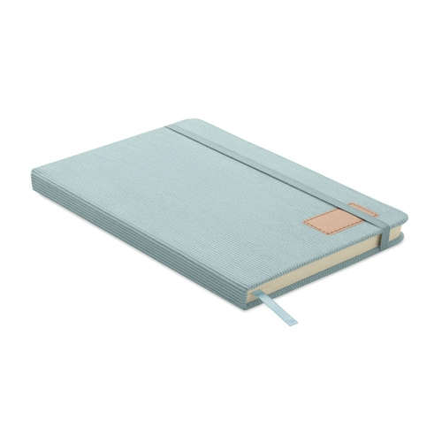 image du produit Carnet A5 avec couverture rigide en velours côtelé de polyester RPET 